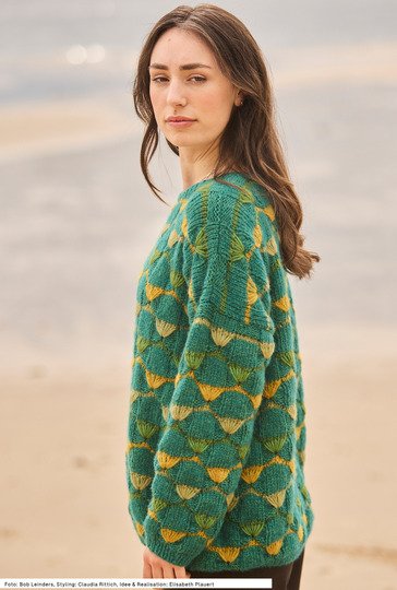 Pulli mit Fächermuster