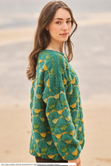 Pulli mit Fächermuster