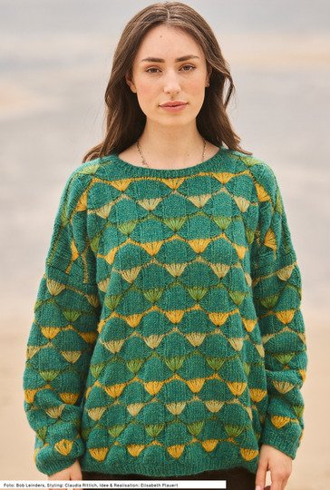 Pulli mit Fächermuster