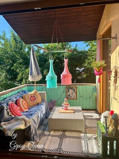 Häkelanleitung Rosalie  Lampe Boho – Hängelampe häkeln – Häkel Deko