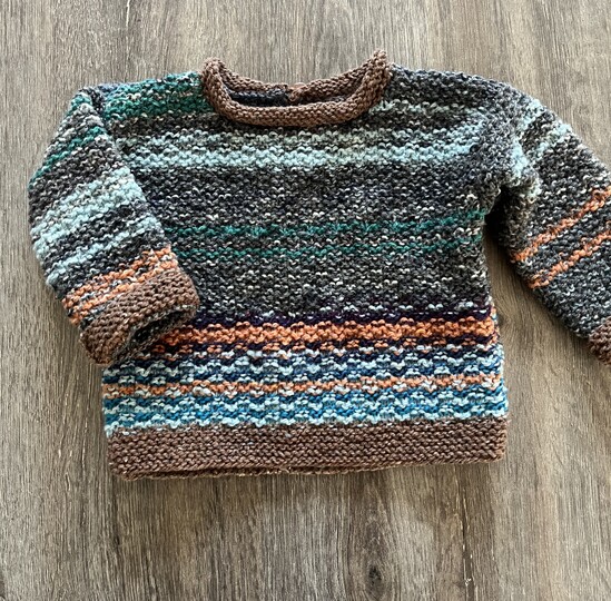 Kinderpullover im Strukturmuster * Strickanleitung in 5 Größen