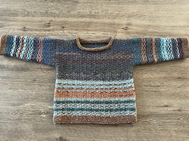 Kinderpullover im Strukturmuster * Strickanleitung in 5 Größen