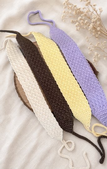 crochet pattern headband Lemon | two sizes | German & English