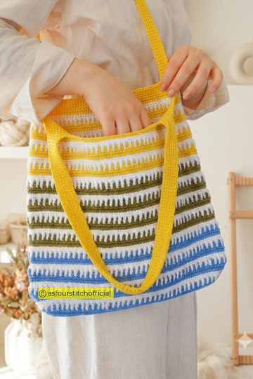 Crochet Bag Pattern Beginner Crochet Tote Bag Pattern PDF and Video US & UK