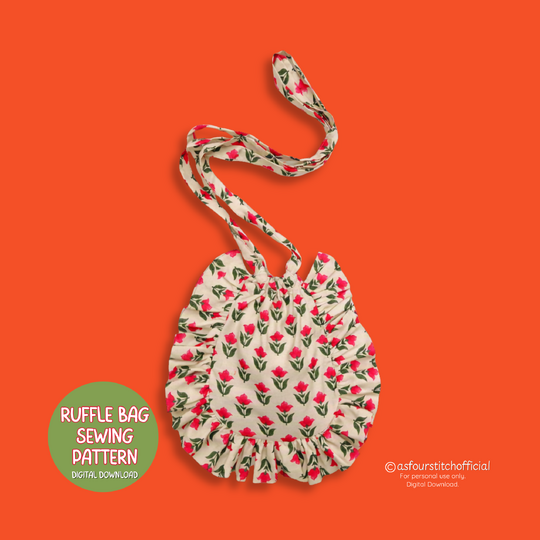 Handmade Ruffle Drawstring Crossbody Bag Sewing Pattern and  Video Tutorial