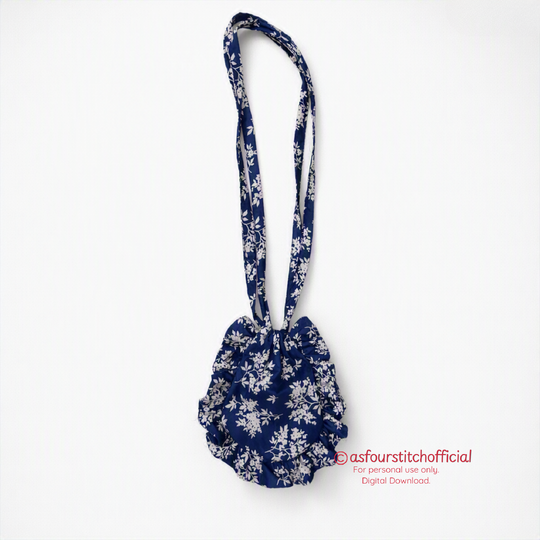Handmade Ruffle Drawstring Crossbody Bag Sewing Pattern and  Video Tutorial