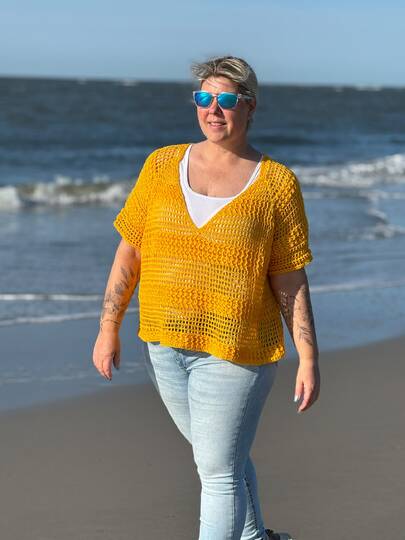 Häkelanleitung Shirt/Pullunder/Pullover Winoa