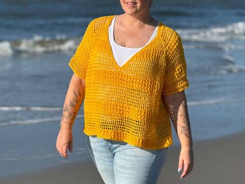 Häkelanleitung Shirt/Pullunder/Pullover Winoa