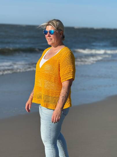 Häkelanleitung Shirt/Pullunder/Pullover Winoa