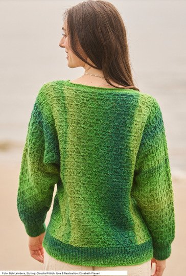 Quergestrickter Pulli