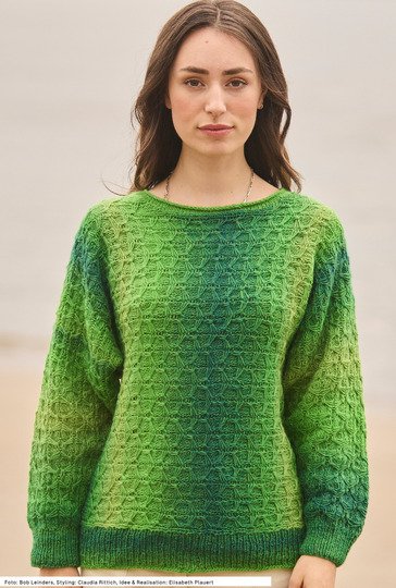 Quergestrickter Pulli