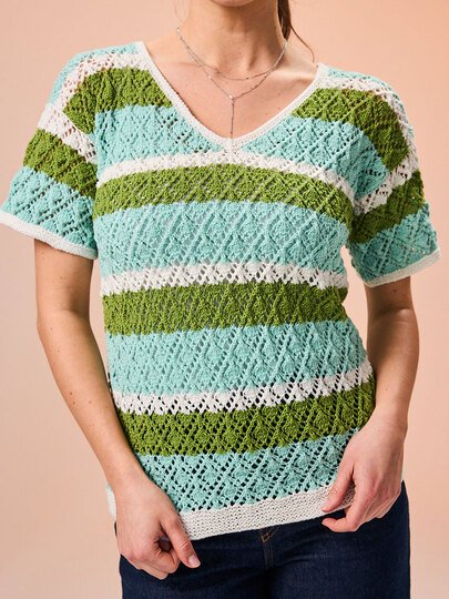 STREIFENPULLI ILONA, gestrickt