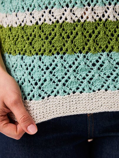 STREIFENPULLI ILONA, gestrickt
