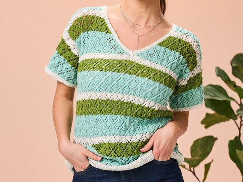 STREIFENPULLI ILONA, gestrickt