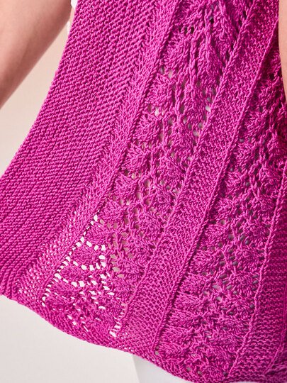 SEELENWÄRMER IVONNE … MIT AJOURMUSTER GESTRICKT