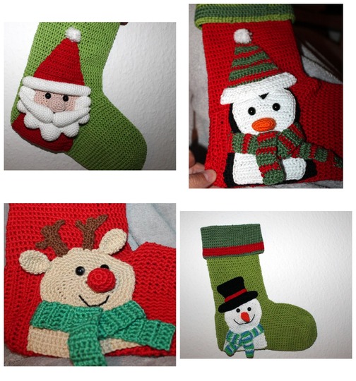 Crochet Christmas Stockings – Four to Hang Up and Fill (EN & DE)