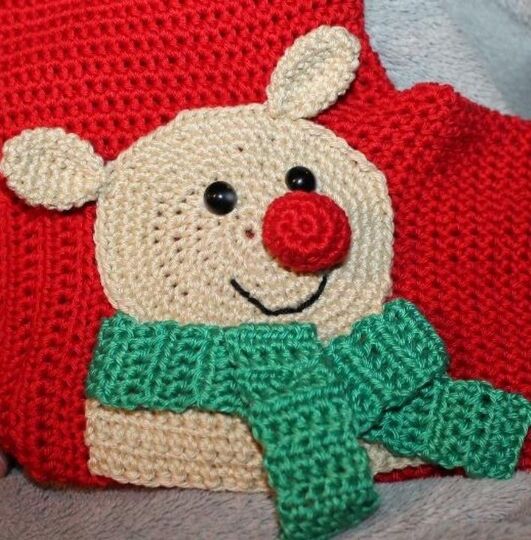 Vier Weihnachtssocken häkeln – Set-Anleitung auf Deutsch & Englisch