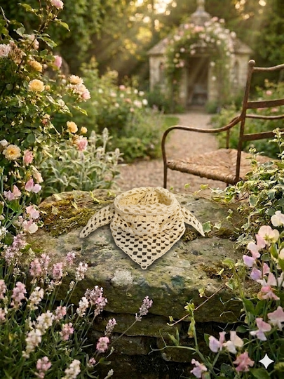 Garden Breeze Bandana häkeln – Anleitung auf Deutsch & Englisch