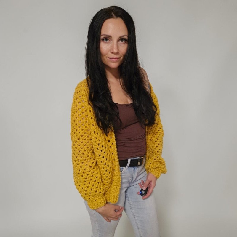 PDF Häkelanleitung Cardigan Honey / herbstliche Hexagon Jacke häkeln - Bild 6