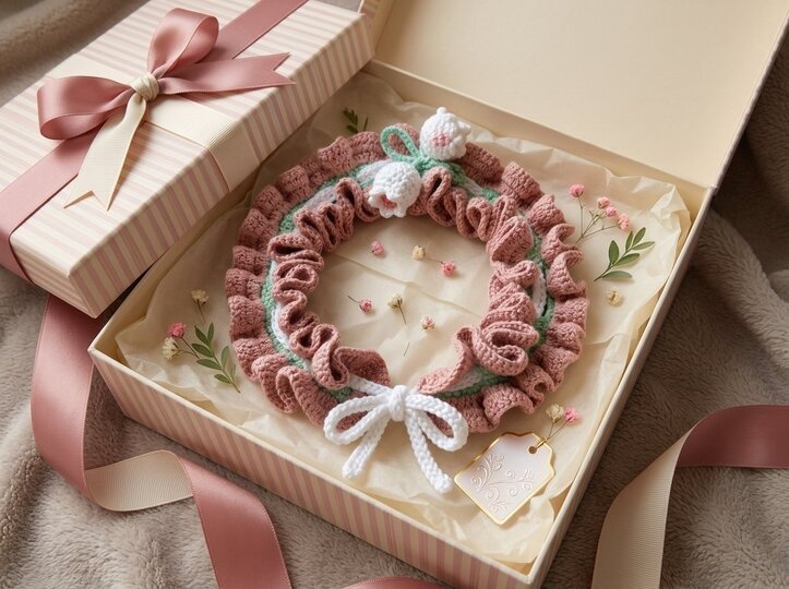 Crochet Pattern Baby Headband with Tulips