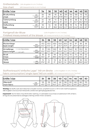 Wickelbluse Schnittmuster PDF Damen | Wrap Blouse Sewing Pattern
