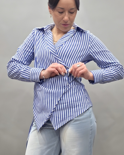 Wickelbluse Schnittmuster PDF Damen | Wrap Blouse Sewing Pattern