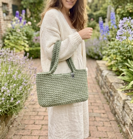 Häkelanleitung für eine Shopper-Handtasche (Größe anpassbar)