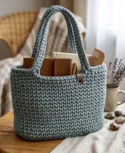 Häkelanleitung für eine Shopper-Handtasche (Größe anpassbar)