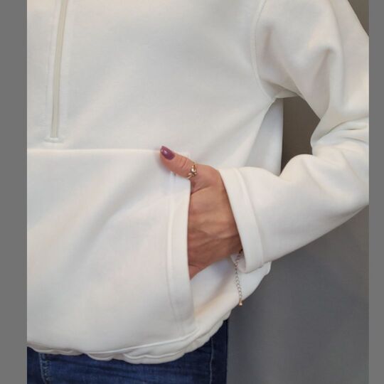 PDF Schnittmuster Pullover Sweater mit Reißverschluss Stehkragen
