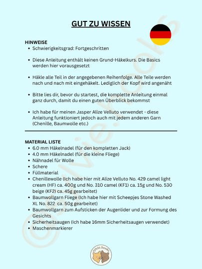 Lama mit Schleife - Häkelanleitung PDF - großes Kuscheltier