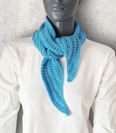 Strickanleitung Mini-Schal, Halstuch, ideal zur Resteverwertung  #387