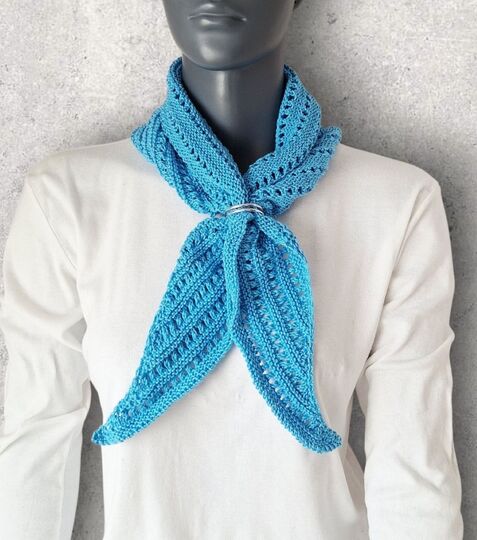 Strickanleitung Mini-Schal, Halstuch, ideal zur Resteverwertung  #387