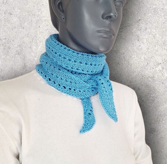 Strickanleitung Mini-Schal, Halstuch, ideal zur Resteverwertung  #387