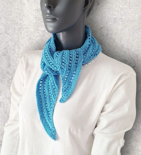 Strickanleitung Mini-Schal, Halstuch, ideal zur Resteverwertung  #387