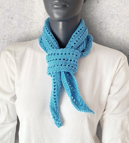 Strickanleitung Mini-Schal, Halstuch, ideal zur Resteverwertung  #387