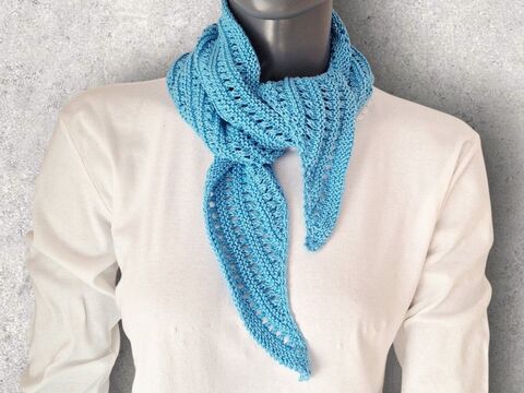 Strickanleitung Mini-Schal, Halstuch, ideal zur Resteverwertung  #387