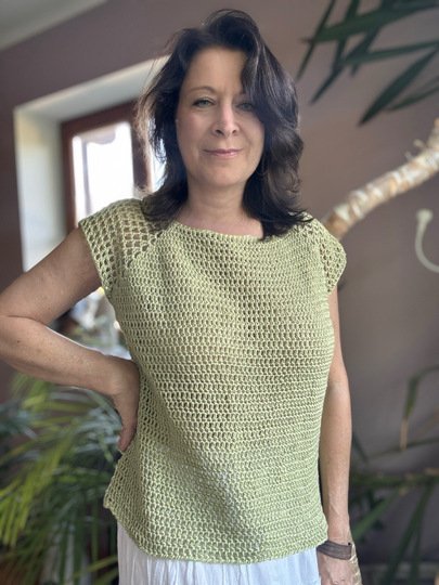 Gehäkeltes Raglan-Shirt KRETA | nahtlos | 9 Größen