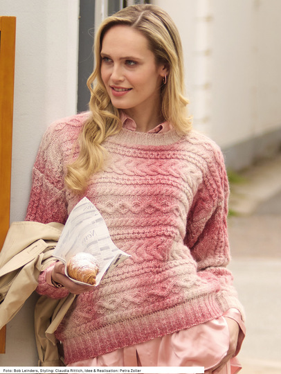 Pulli mit Zopfmuster