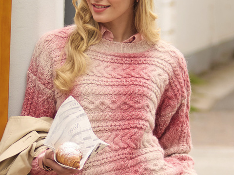 Pulli mit Zopfmuster