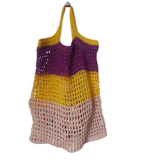 Tasche Gitti - Einkaufsnetz Häkelanleitung