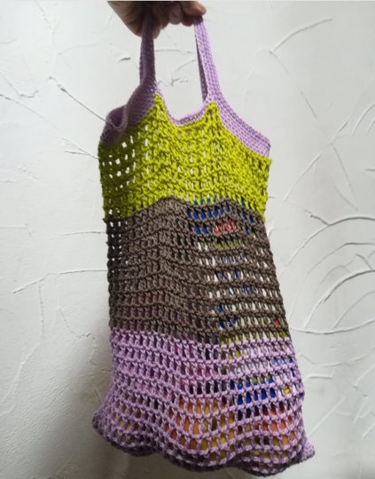 Tasche Gitti - Einkaufsnetz Häkelanleitung