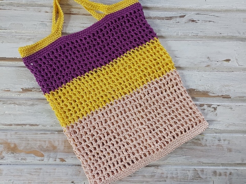 Tasche Gitti - Einkaufsnetz Häkelanleitung