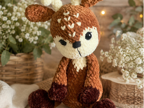 Häkelanleitung Reh „Mila“ | Amigurumi Reh häkeln | Kuscheltier häkeln