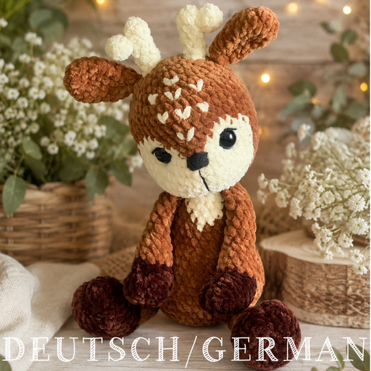 Häkelanleitung Reh „Mila“ | Amigurumi Reh häkeln | Kuscheltier häkeln