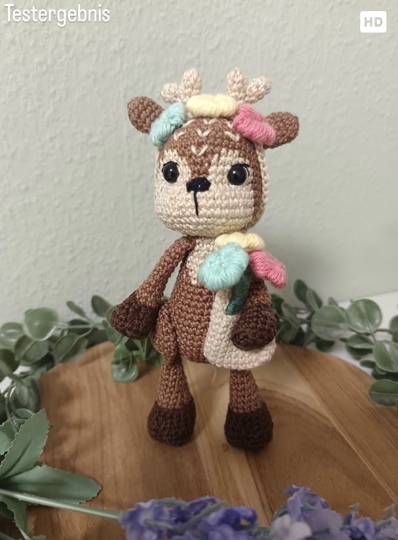 Häkelanleitung Reh „Mila“ | Amigurumi Reh häkeln | Kuscheltier häkeln