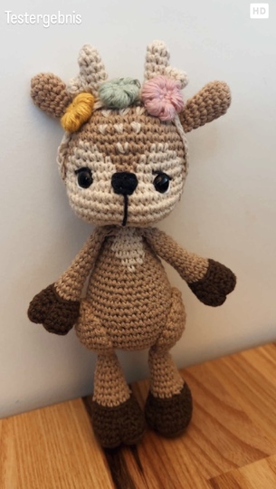 Häkelanleitung Reh „Mila“ | Amigurumi Reh häkeln | Kuscheltier häkeln