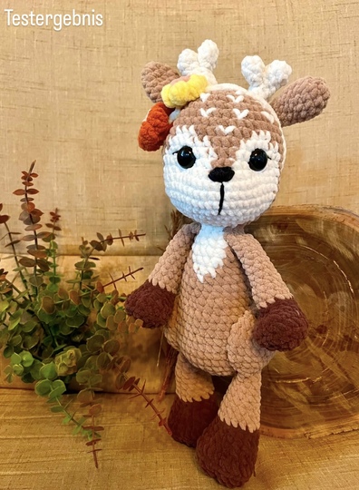 Häkelanleitung Reh „Mila“ | Amigurumi Reh häkeln | Kuscheltier häkeln