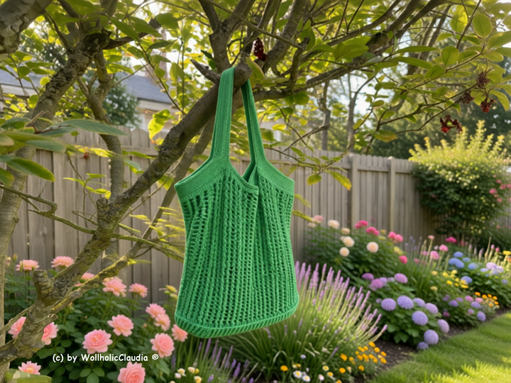 Häkelanleitung Tasche/ Shopper "Teardrops" - 3 Größen