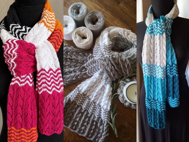 Strickanleitung Schal Gezeiten