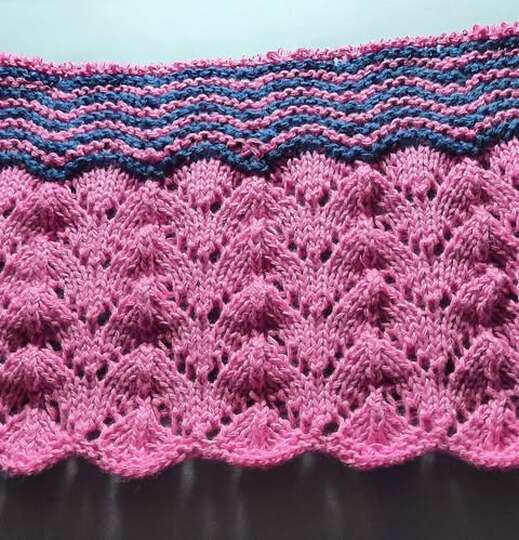 Strickanleitung Schal Gezeiten